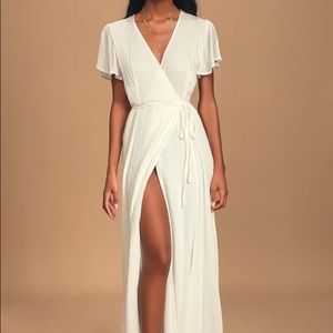 White Wrap Dress